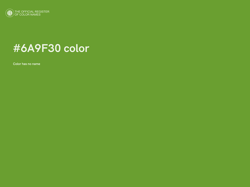 #6A9F30 color image