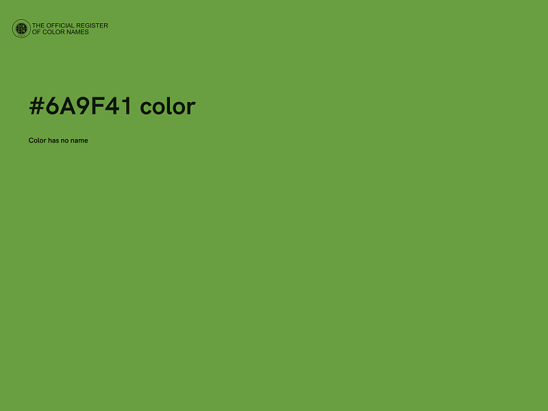 #6A9F41 color image
