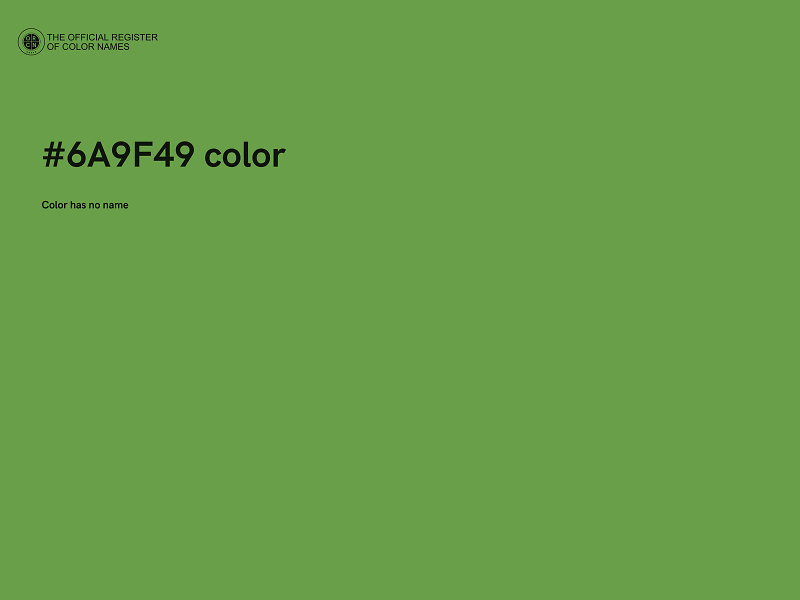 #6A9F49 color image