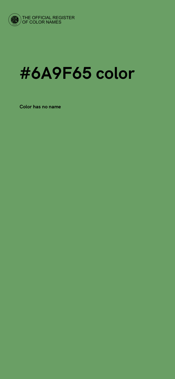 #6A9F65 color image