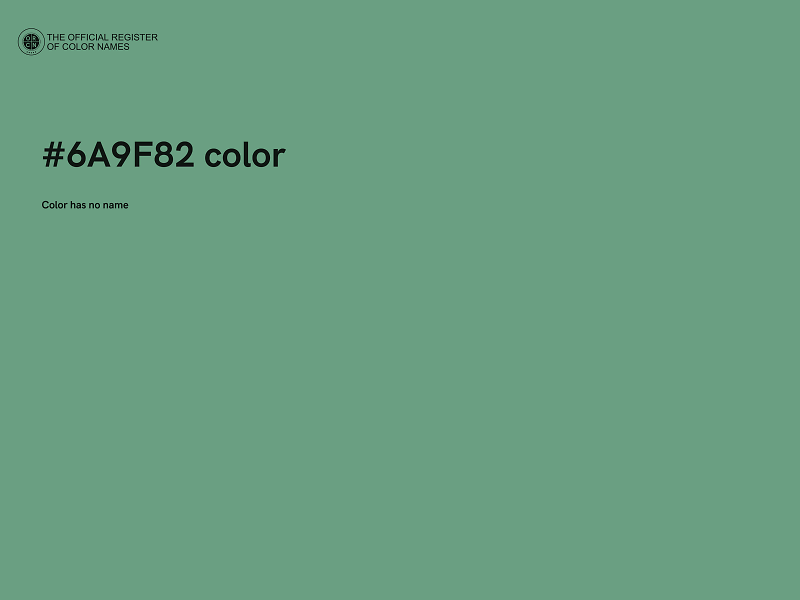 #6A9F82 color image