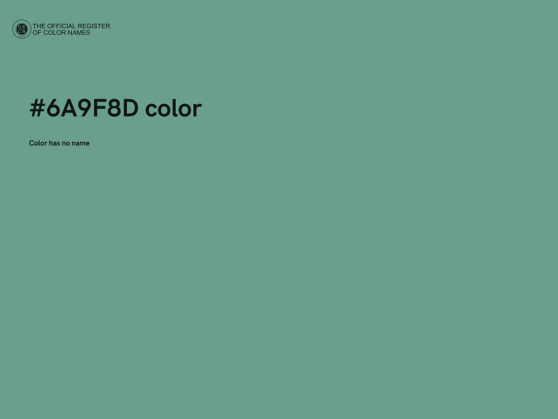 #6A9F8D color image