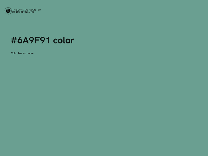 #6A9F91 color image