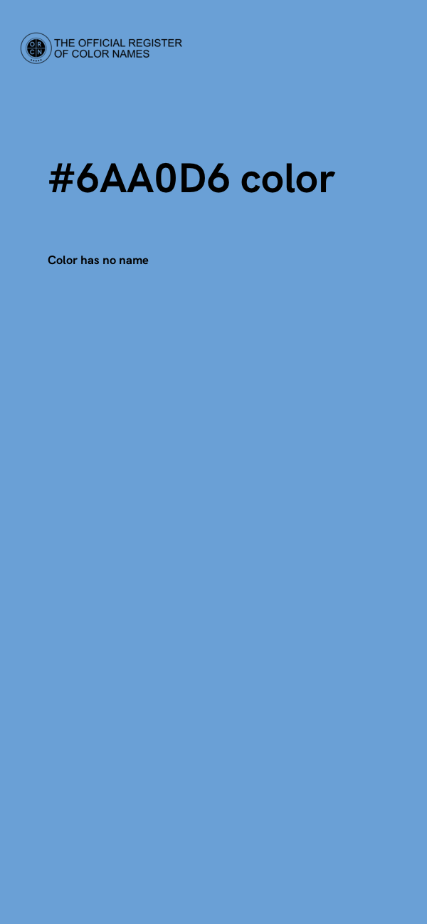 #6AA0D6 color image