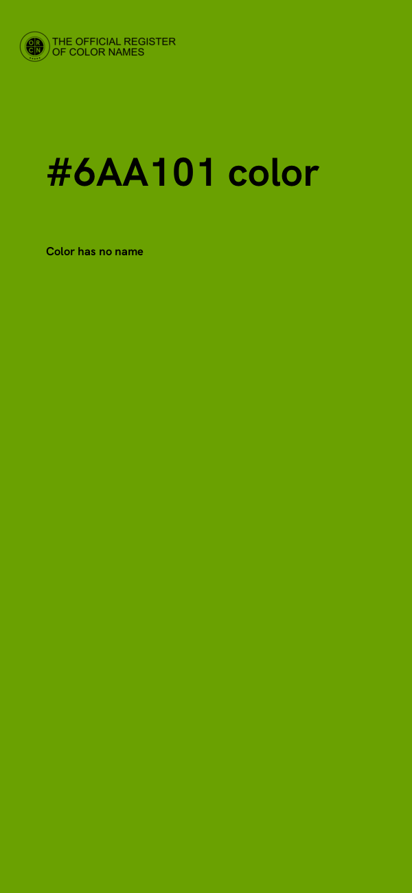 #6AA101 color image