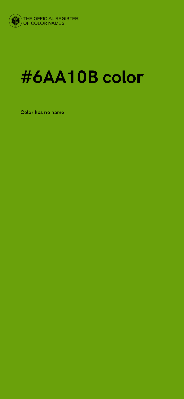 #6AA10B color image