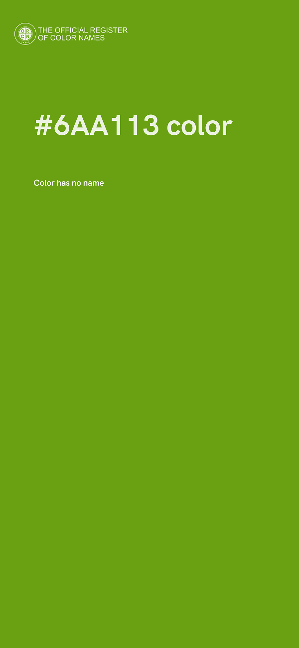 #6AA113 color image