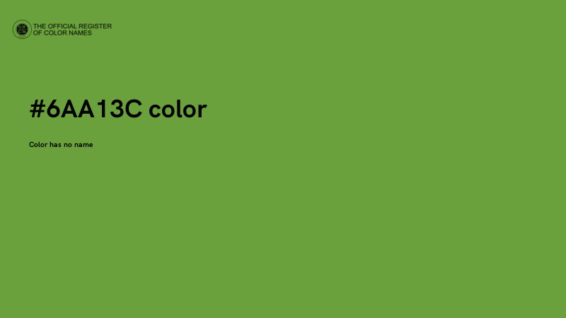 #6AA13C color image