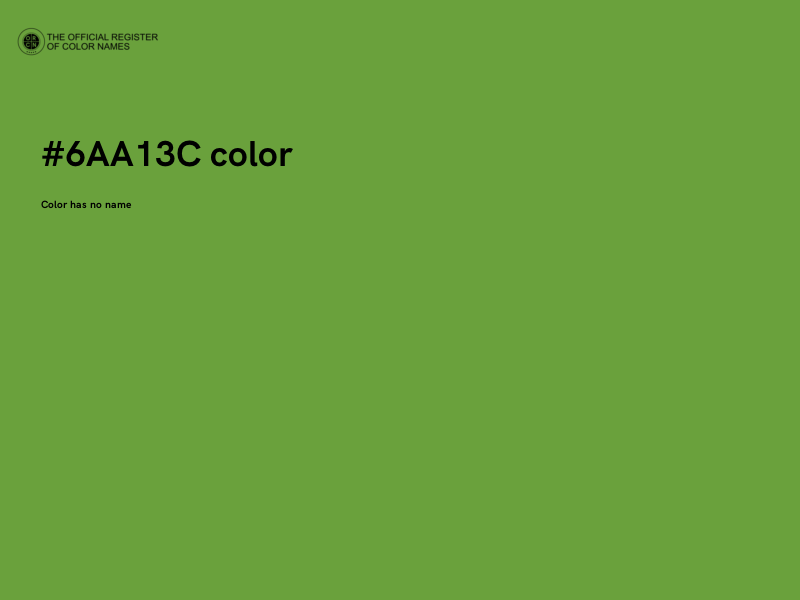#6AA13C color image