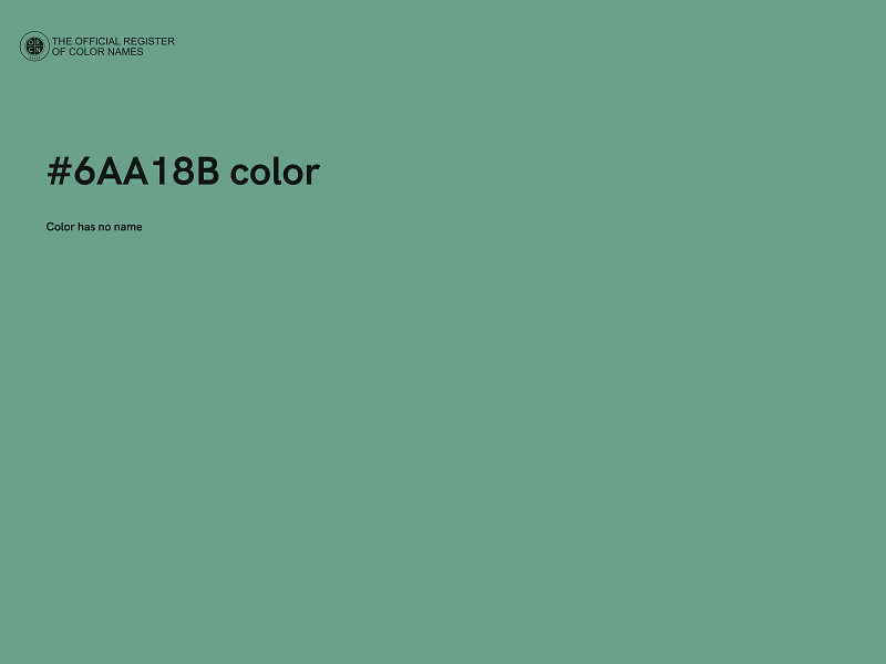 #6AA18B color image