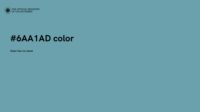 #6AA1AD color image