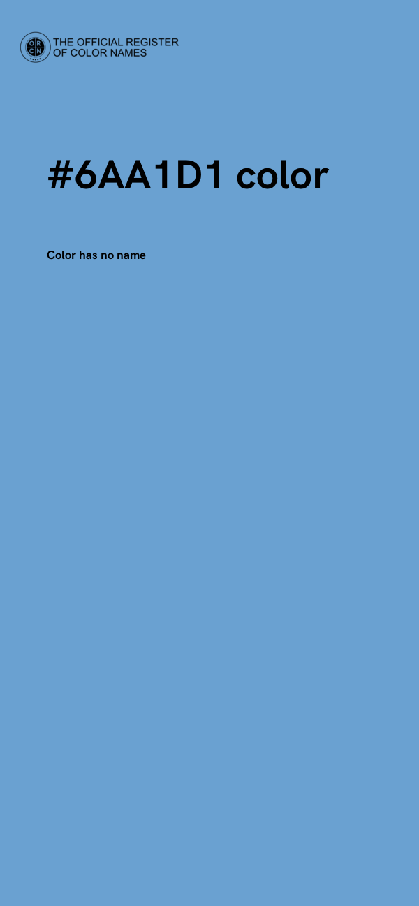 #6AA1D1 color image