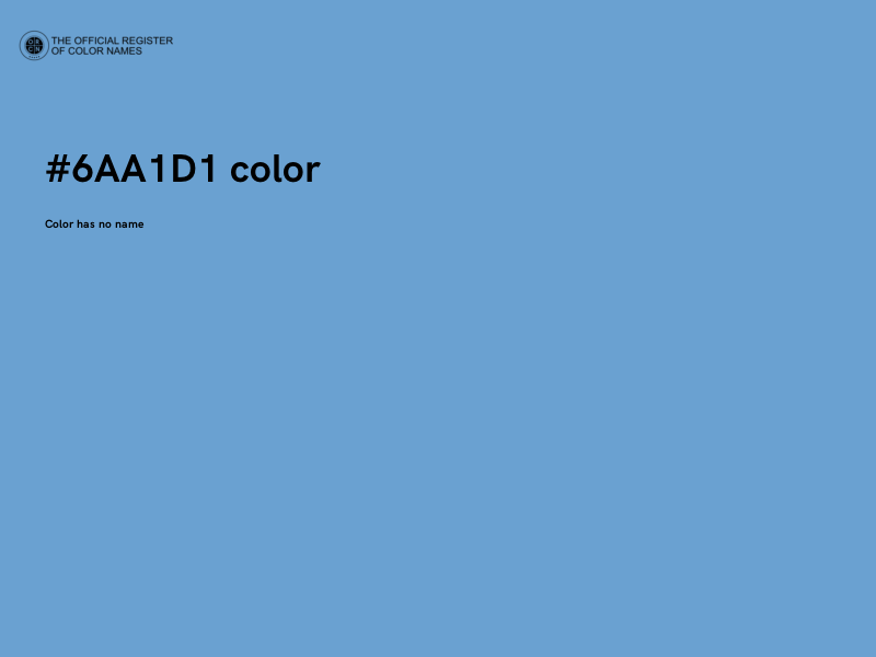 #6AA1D1 color image