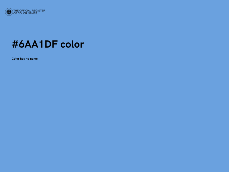 #6AA1DF color image