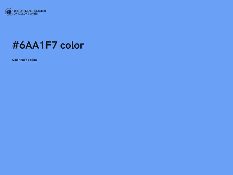 #6AA1F7 color image