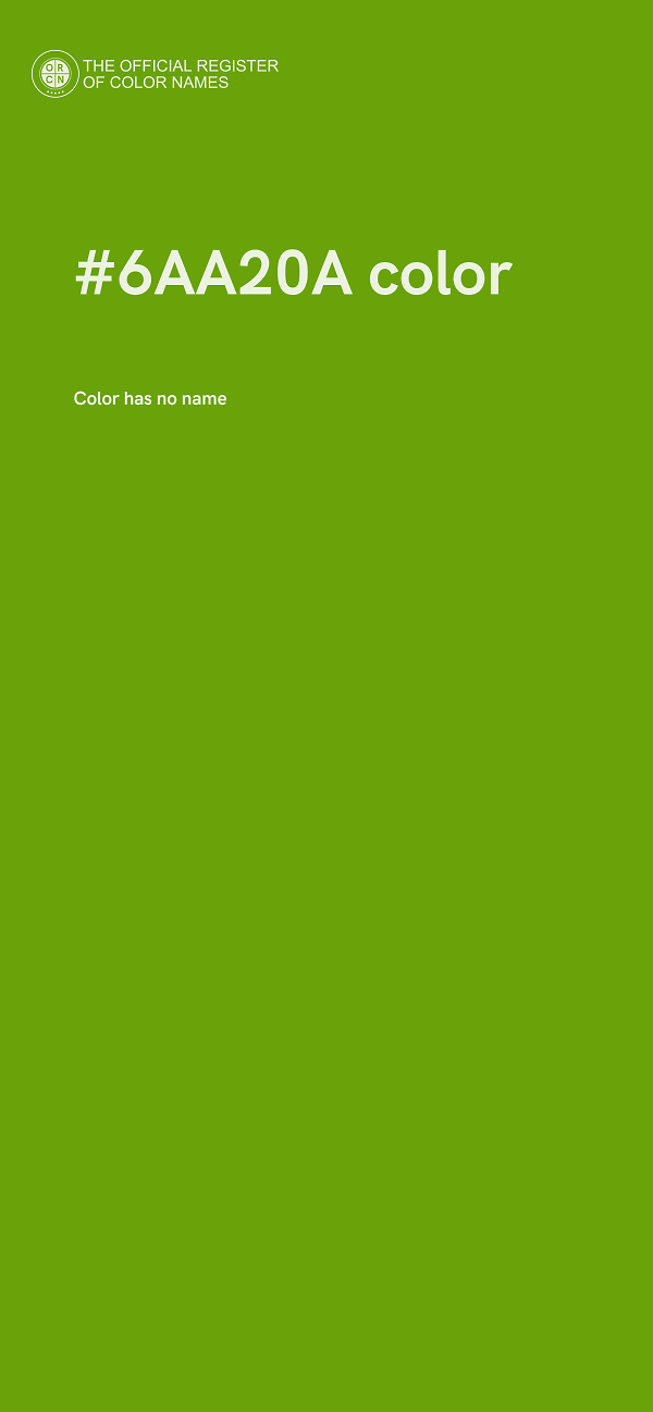 #6AA20A color image