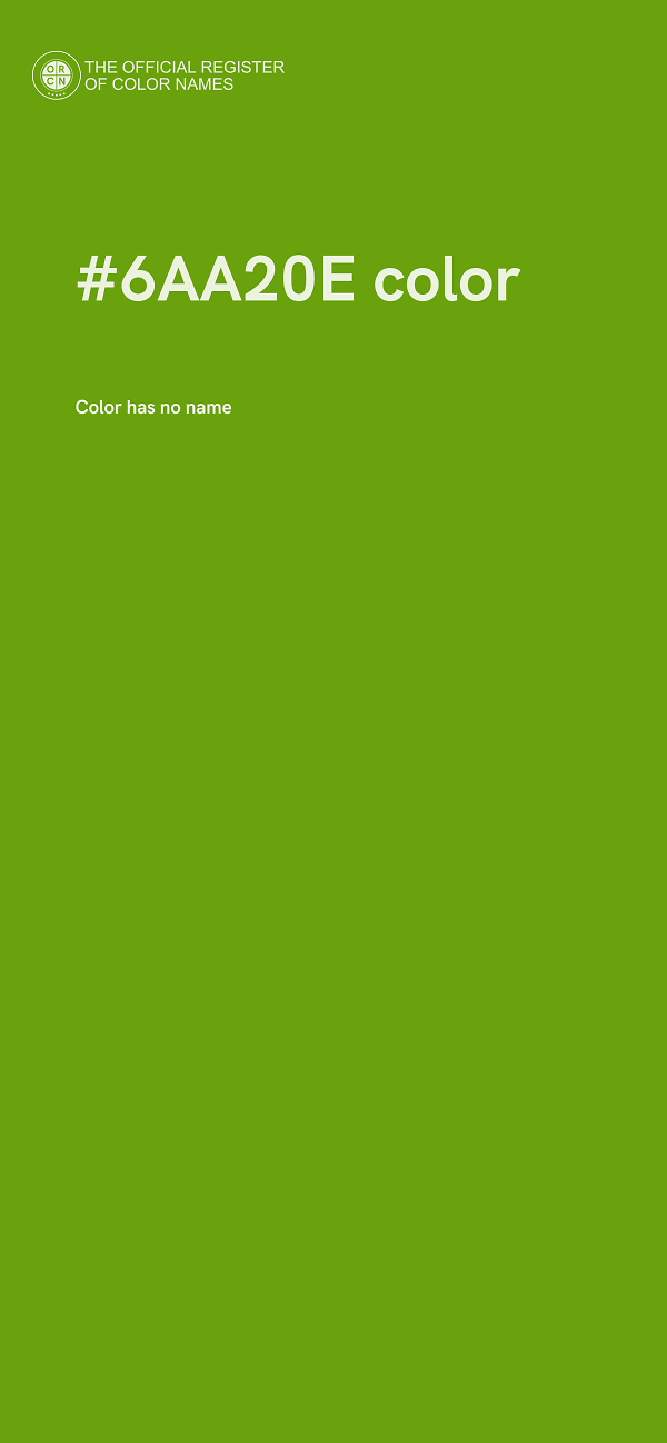 #6AA20E color image