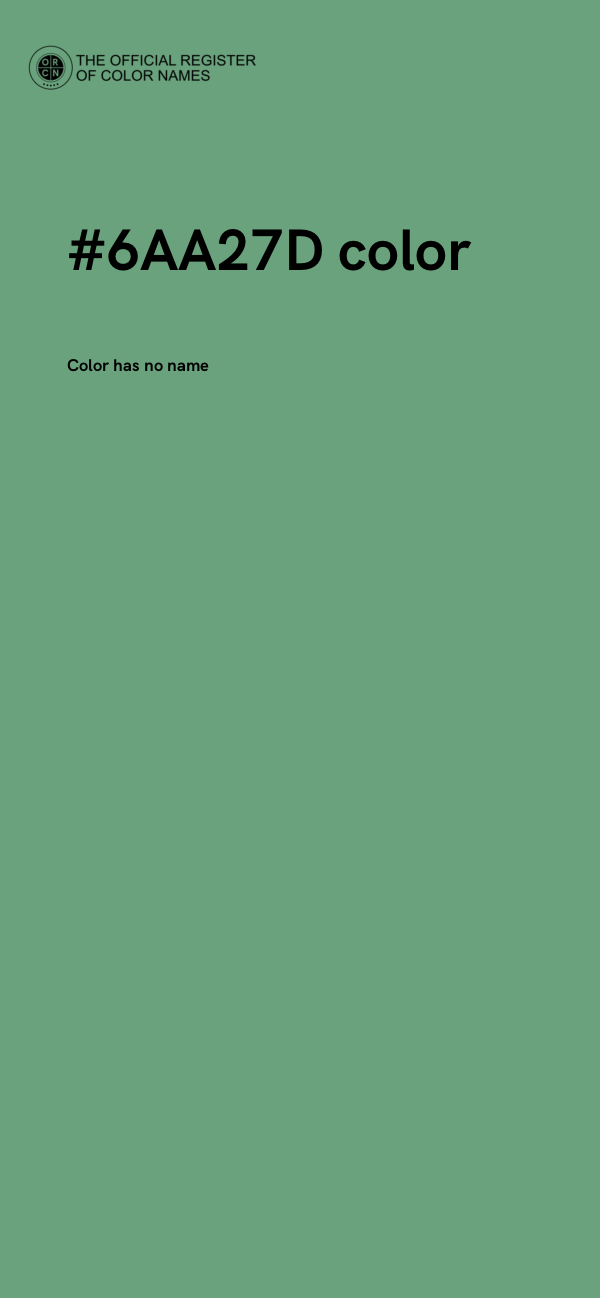 #6AA27D color image