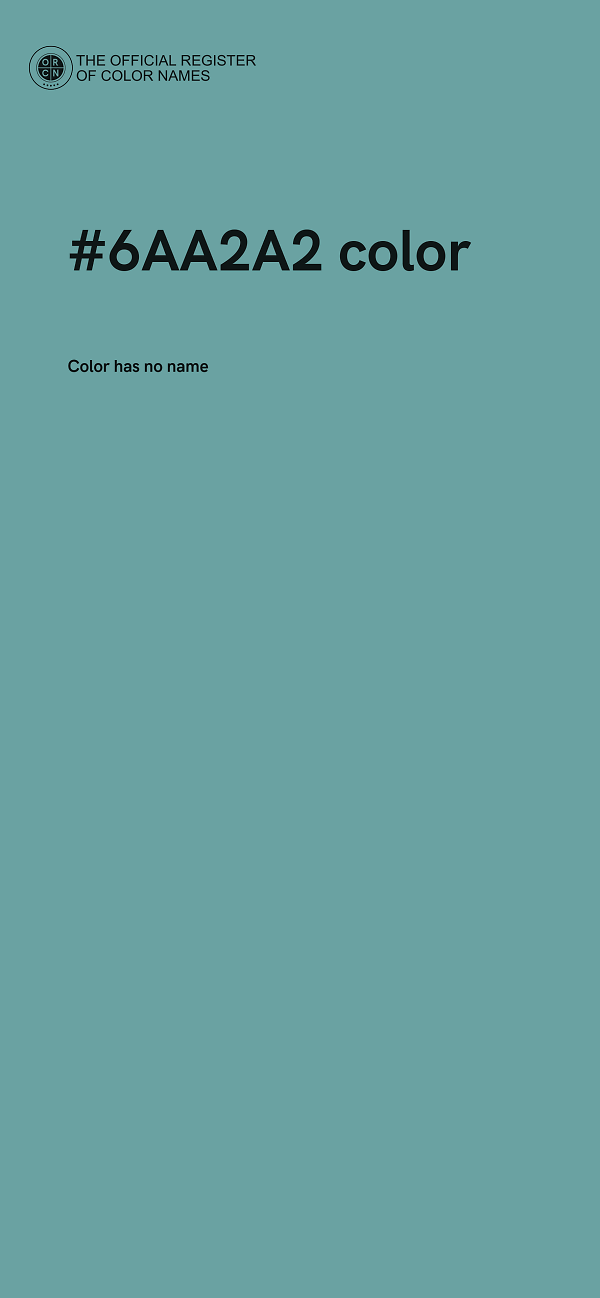 #6AA2A2 color image
