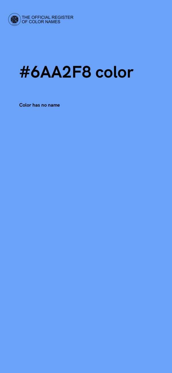 #6AA2F8 color image