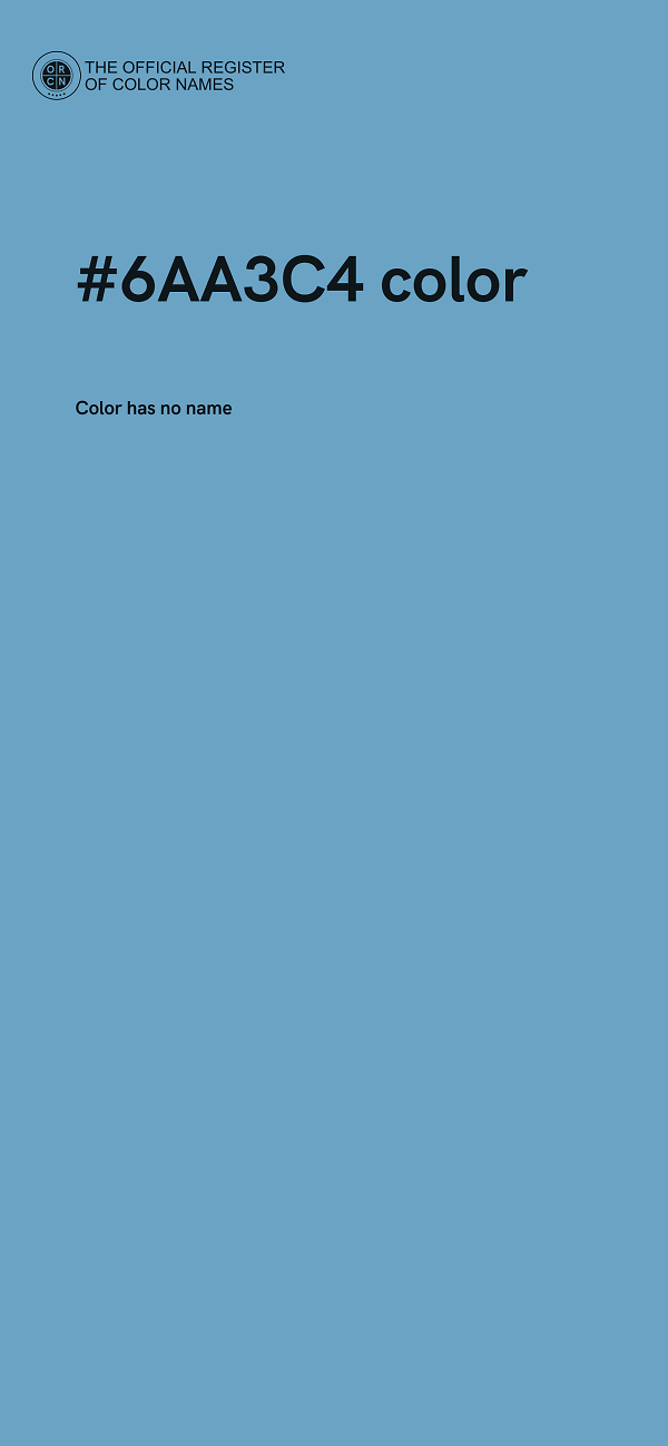 #6AA3C4 color image