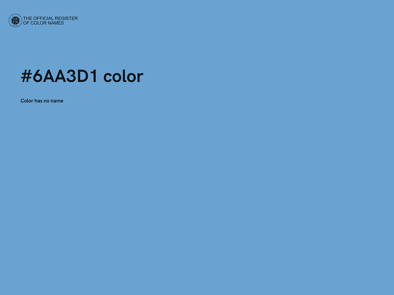 #6AA3D1 color image