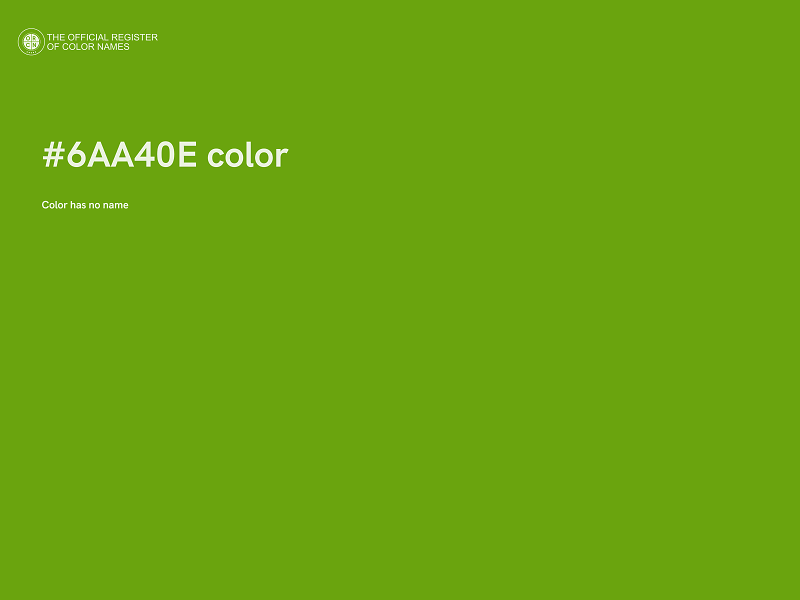 #6AA40E color image