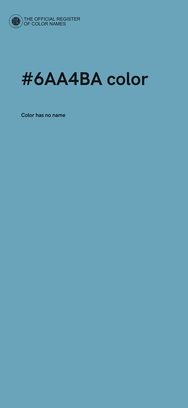#6AA4BA color image
