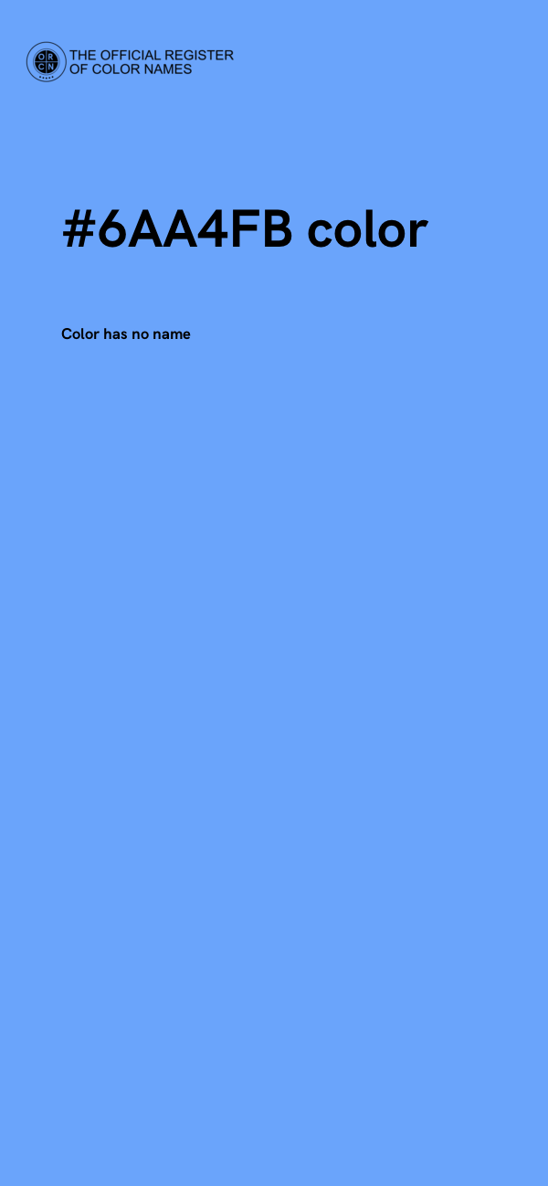 #6AA4FB color image