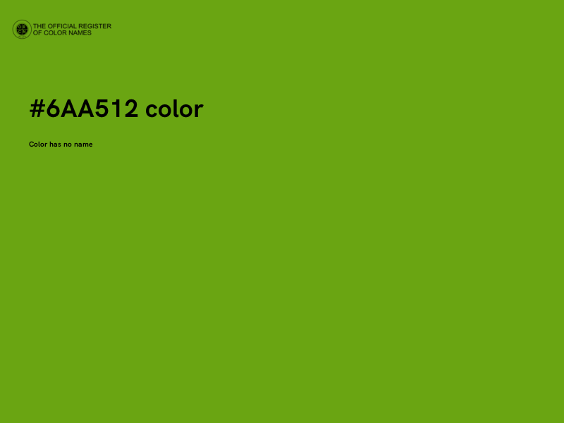 #6AA512 color image