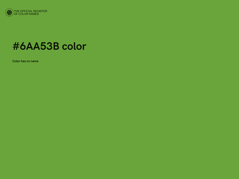 #6AA53B color image