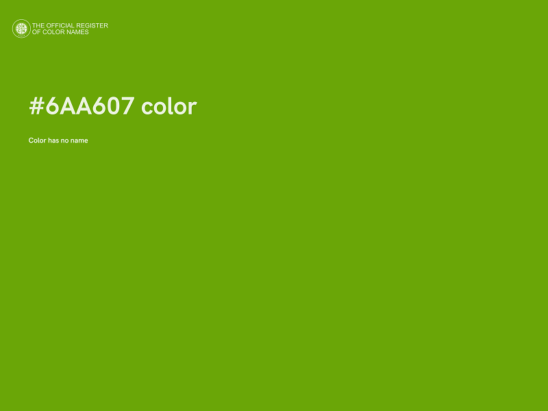 #6AA607 color image