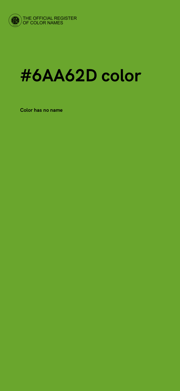 #6AA62D color image