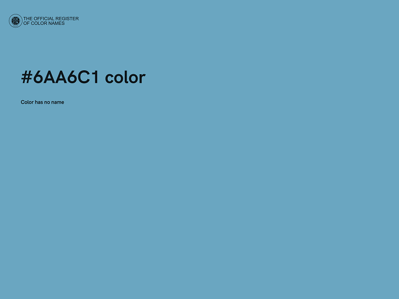 #6AA6C1 color image