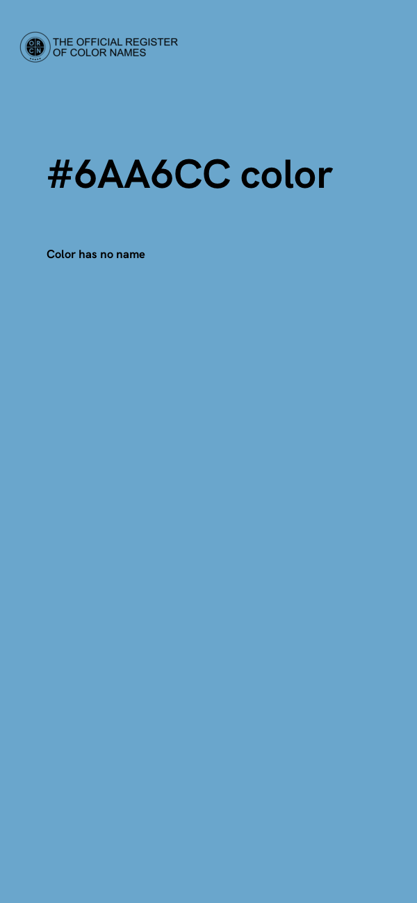 #6AA6CC color image