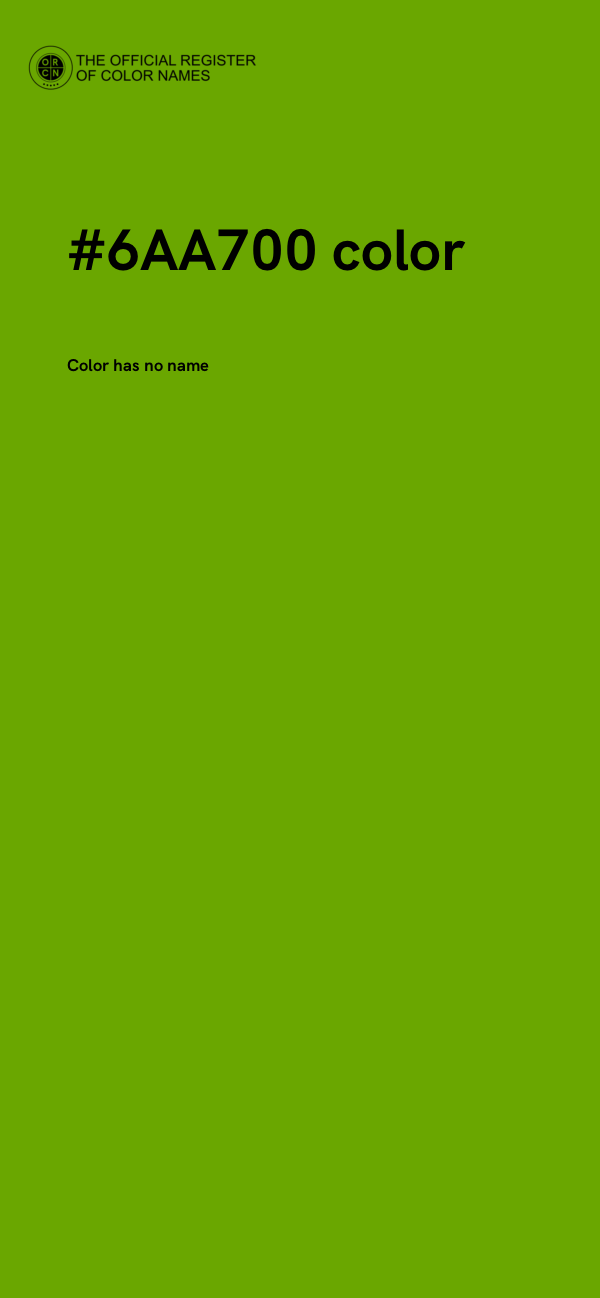 #6AA700 color image