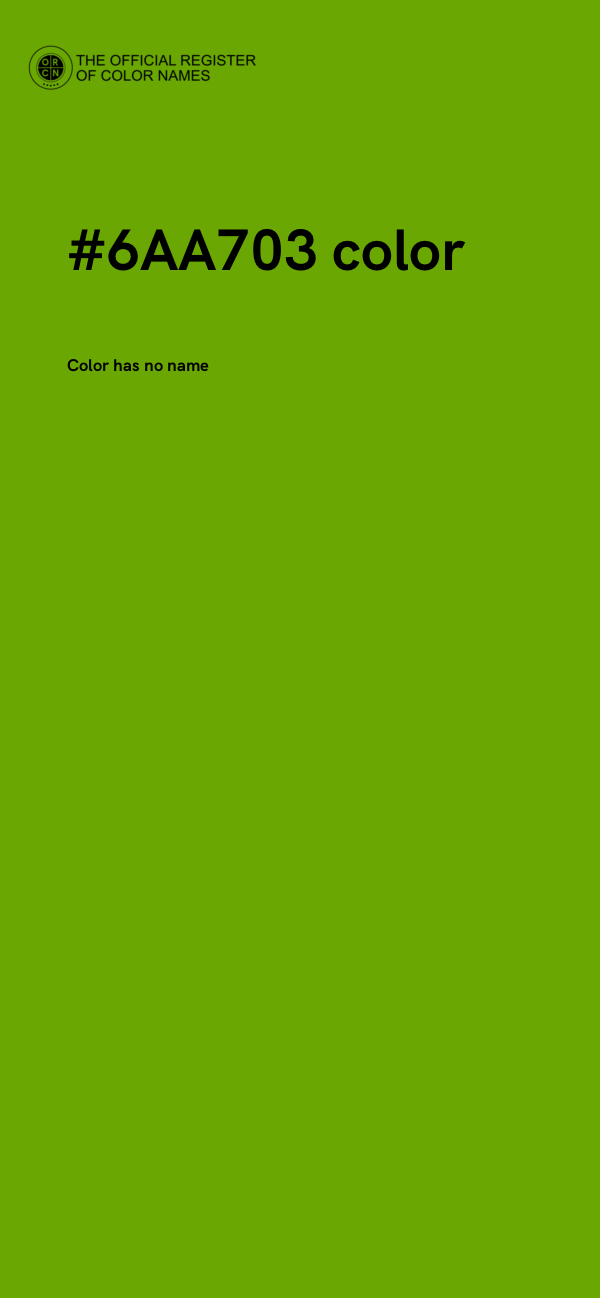 #6AA703 color image
