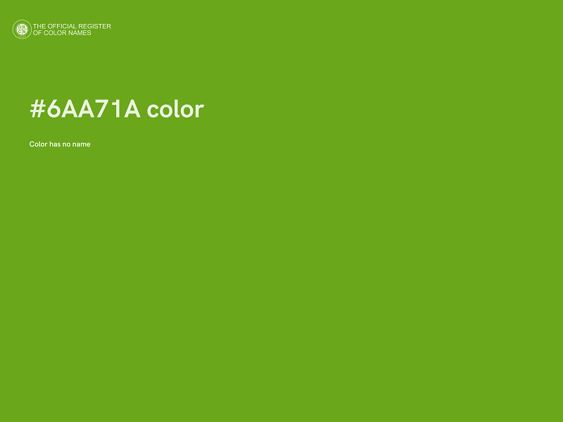 #6AA71A color image