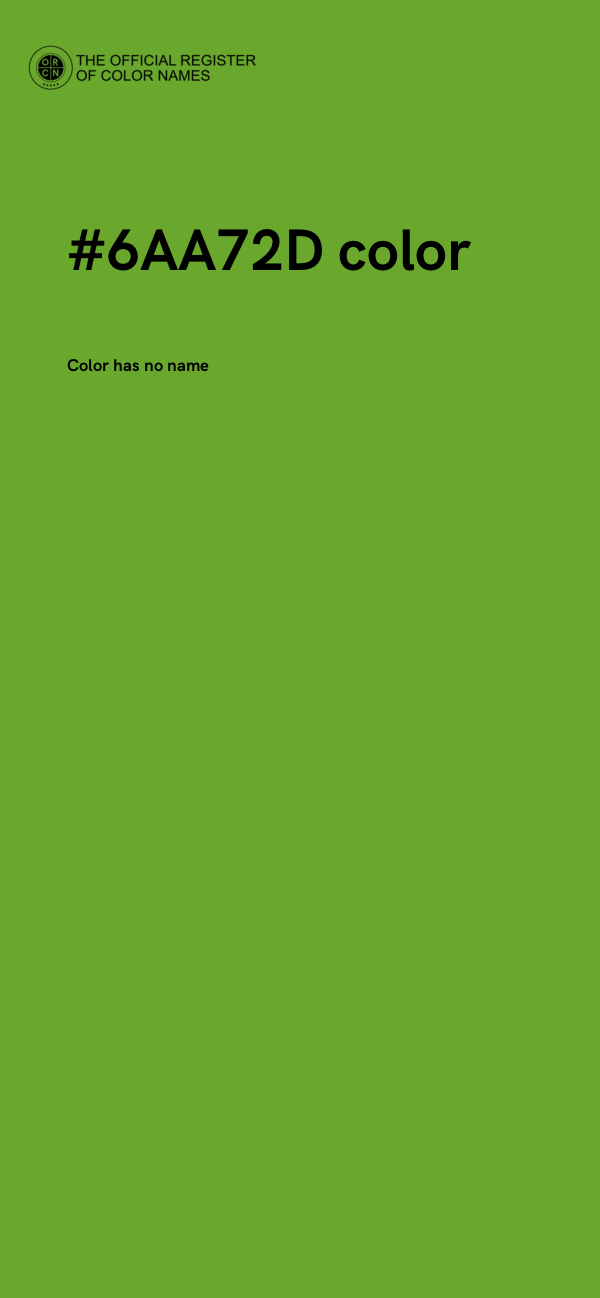 #6AA72D color image