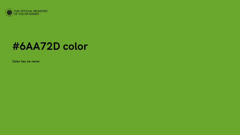 #6AA72D color image