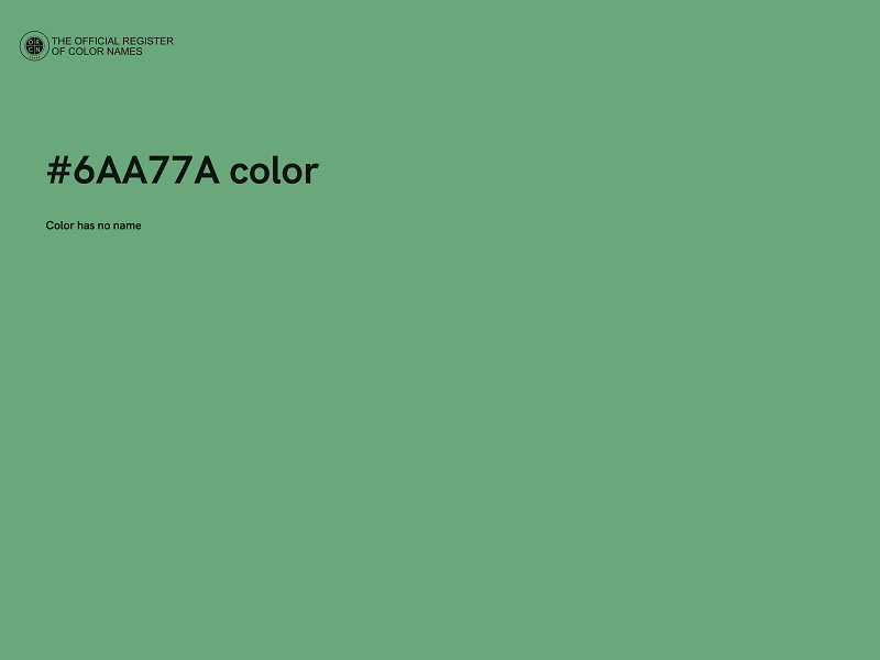 #6AA77A color image