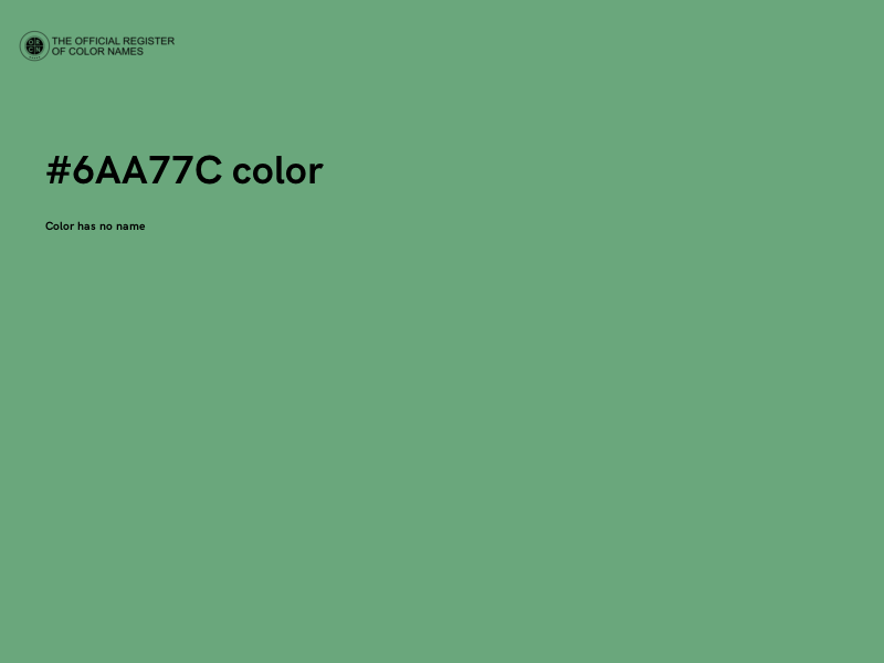#6AA77C color image