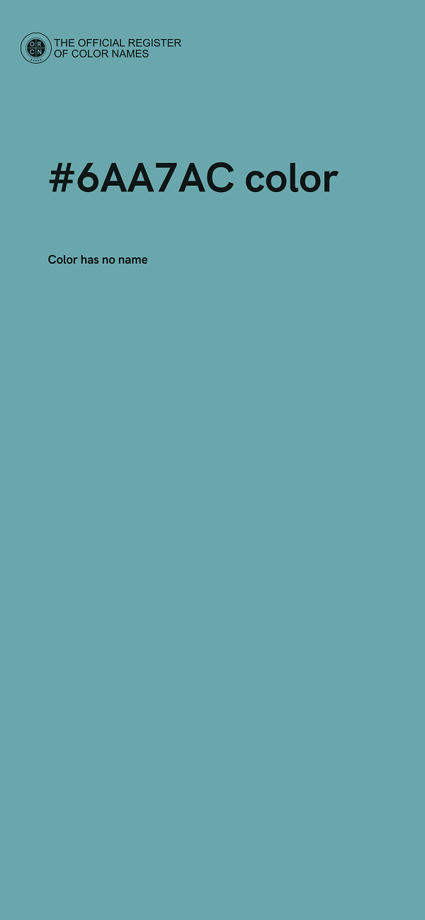 #6AA7AC color image