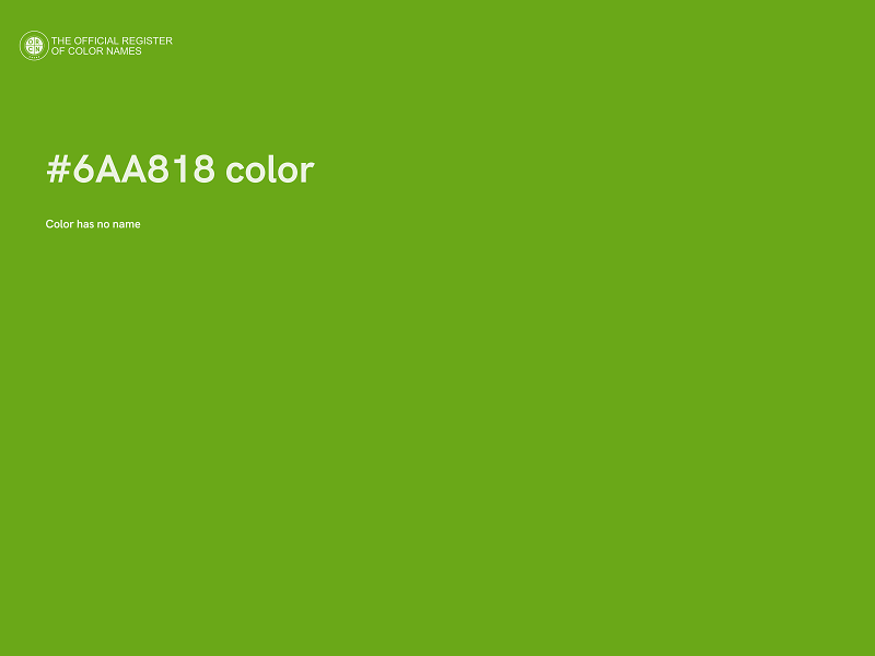#6AA818 color image