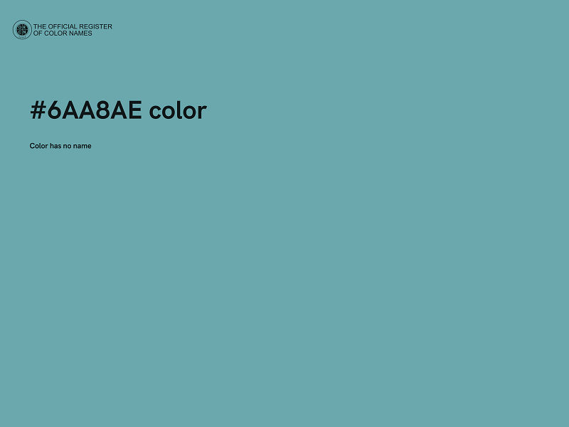 #6AA8AE color image