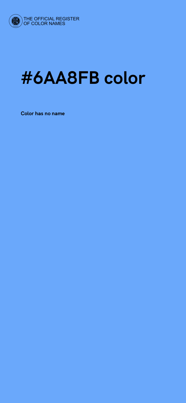 #6AA8FB color image