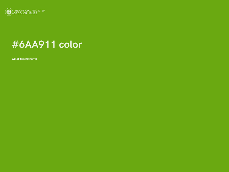 #6AA911 color image