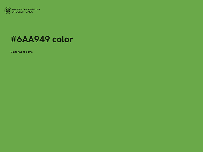 #6AA949 color image