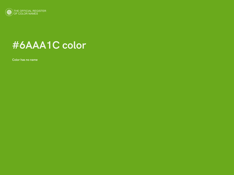 #6AAA1C color image