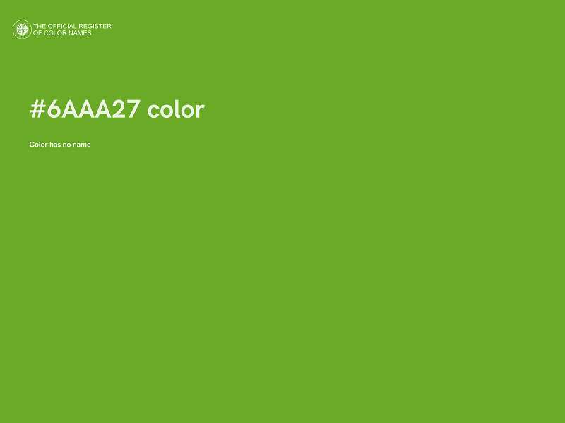 #6AAA27 color image